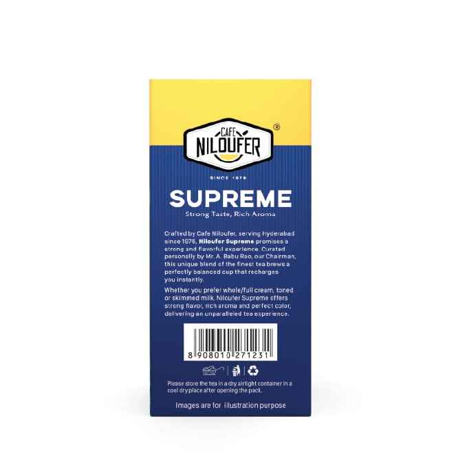 Cafe Niloufer Supreme Tea Powder 250 gms  Strong & Aromatic Blend for Rich Taste