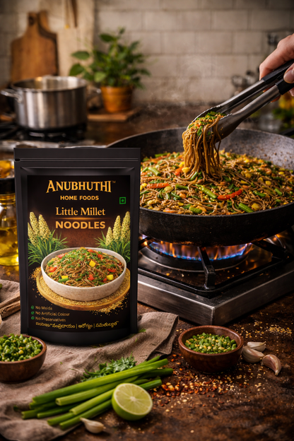 Little  Millet Hakka Noodles 200g - Anubhuthihomefoods