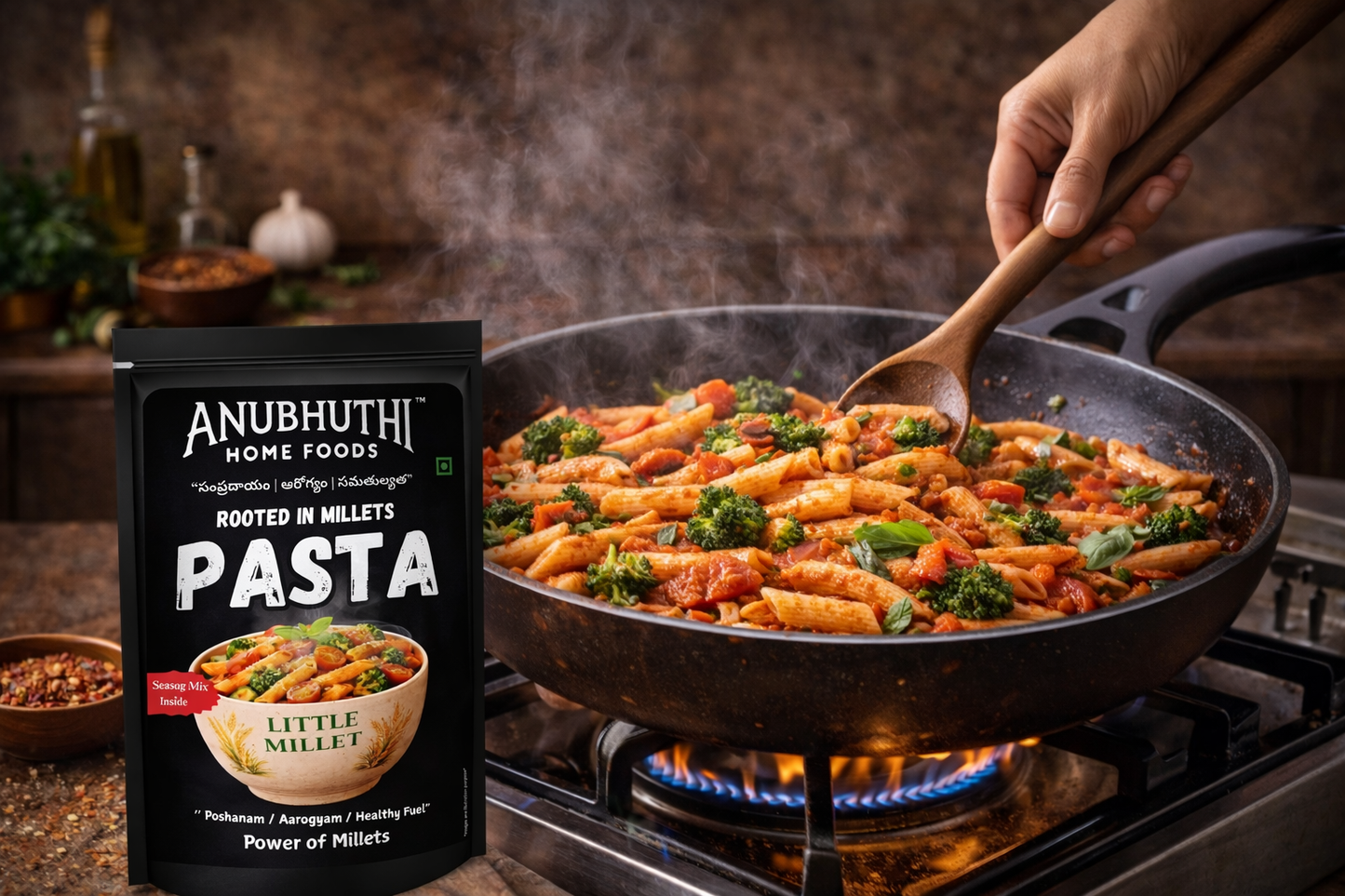 Little  Millet Pasta 200g - Anubhuthihomefoods