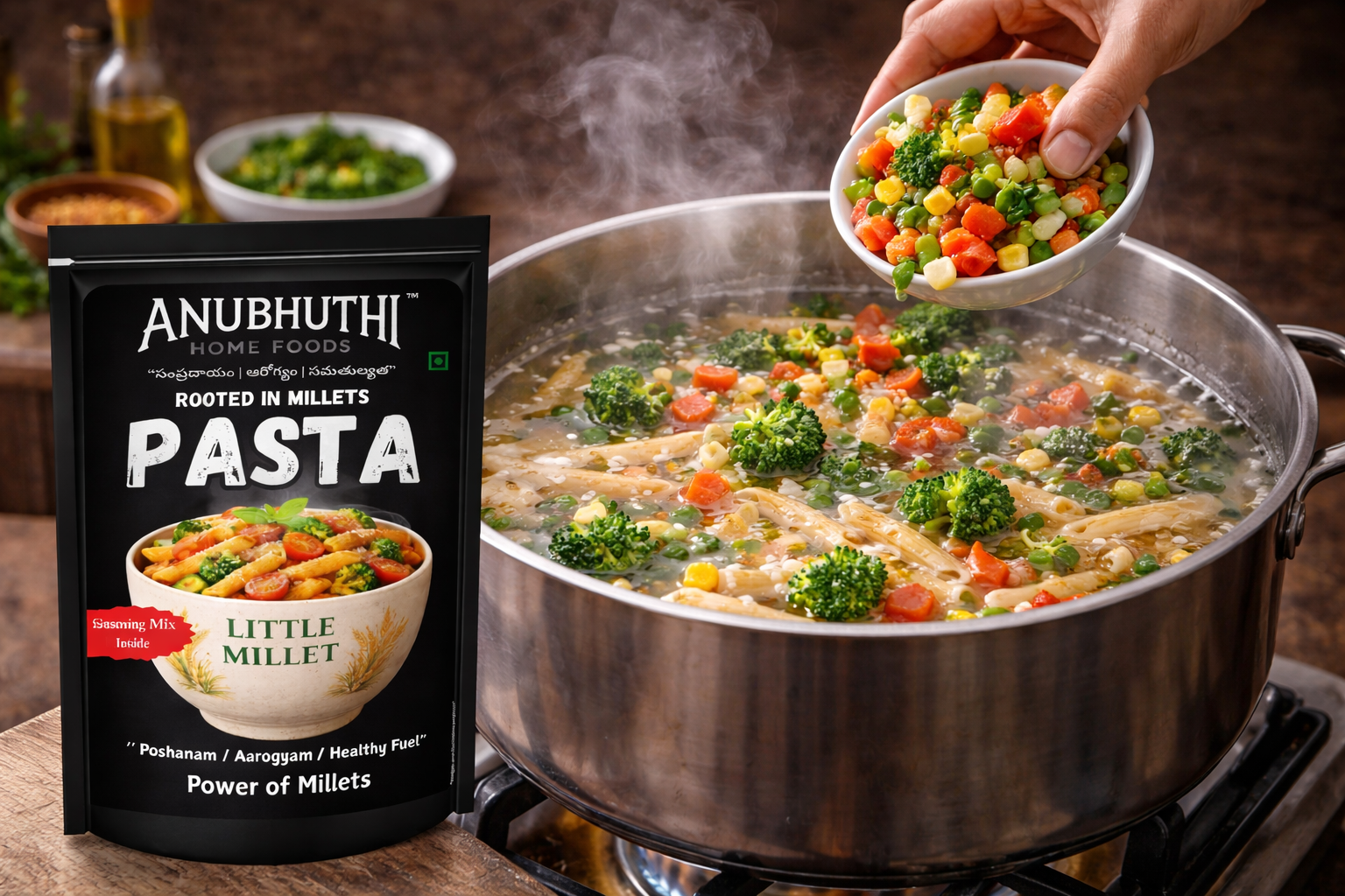 Little  Millet Pasta 200g - Anubhuthihomefoods