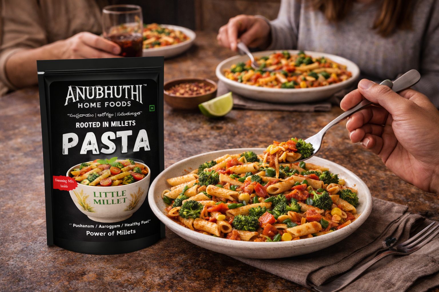 Little  Millet Pasta 200g - Anubhuthihomefoods
