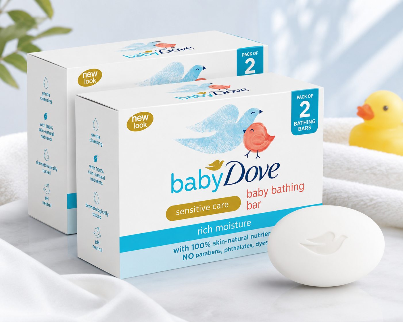 Baby Dove Rich Moisture Bathing Bar, 75g