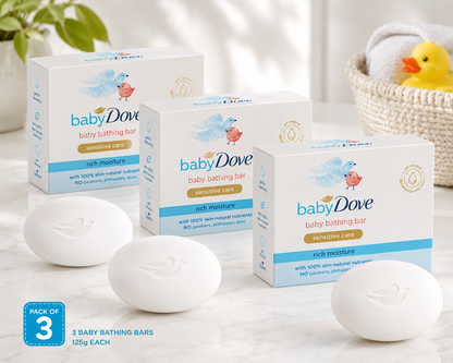Baby Dove Rich Moisture Bathing Bar, 75g