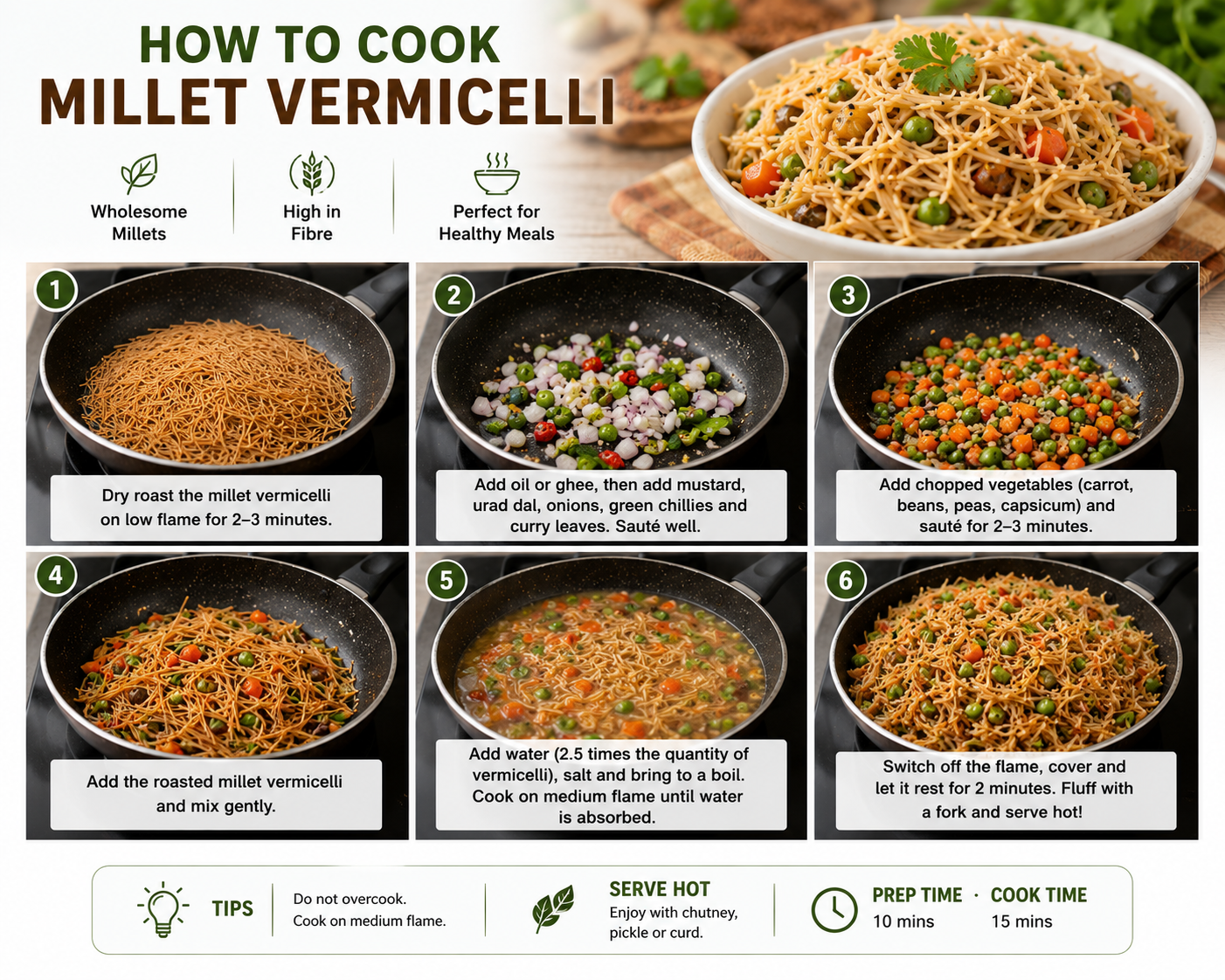 Multi  Millet Vermicelli  200g (Pack of 2)
