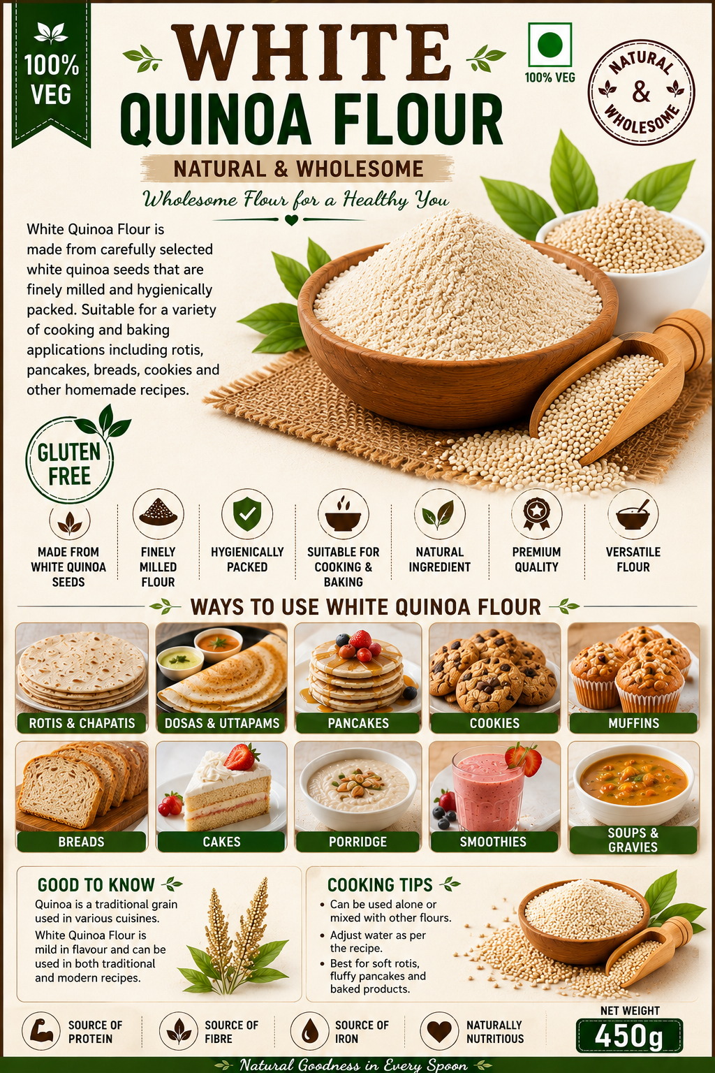 White Quiona Flour 450g