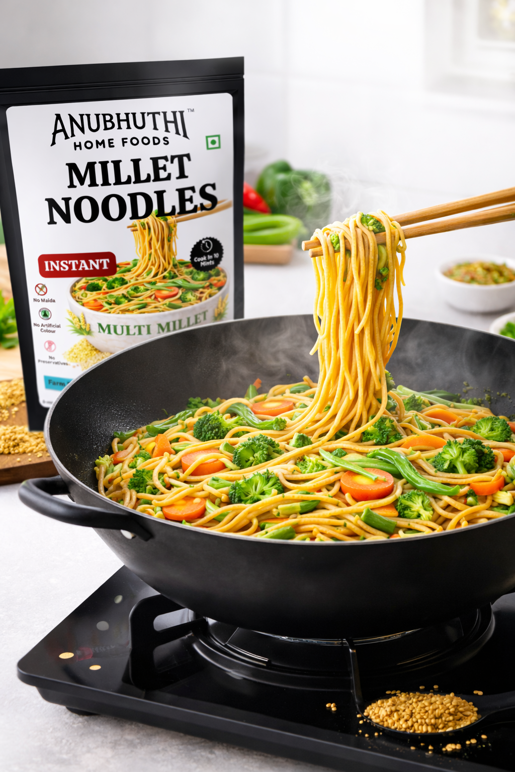 Instant Multi Millet Noodles 200g