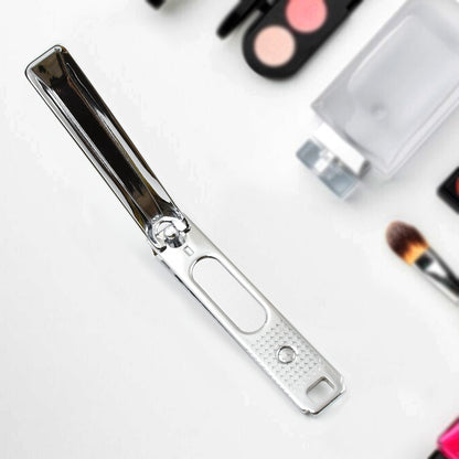 Stainless Steel Folding Portable Large Nail Clippers With Nail File (1 Pc)