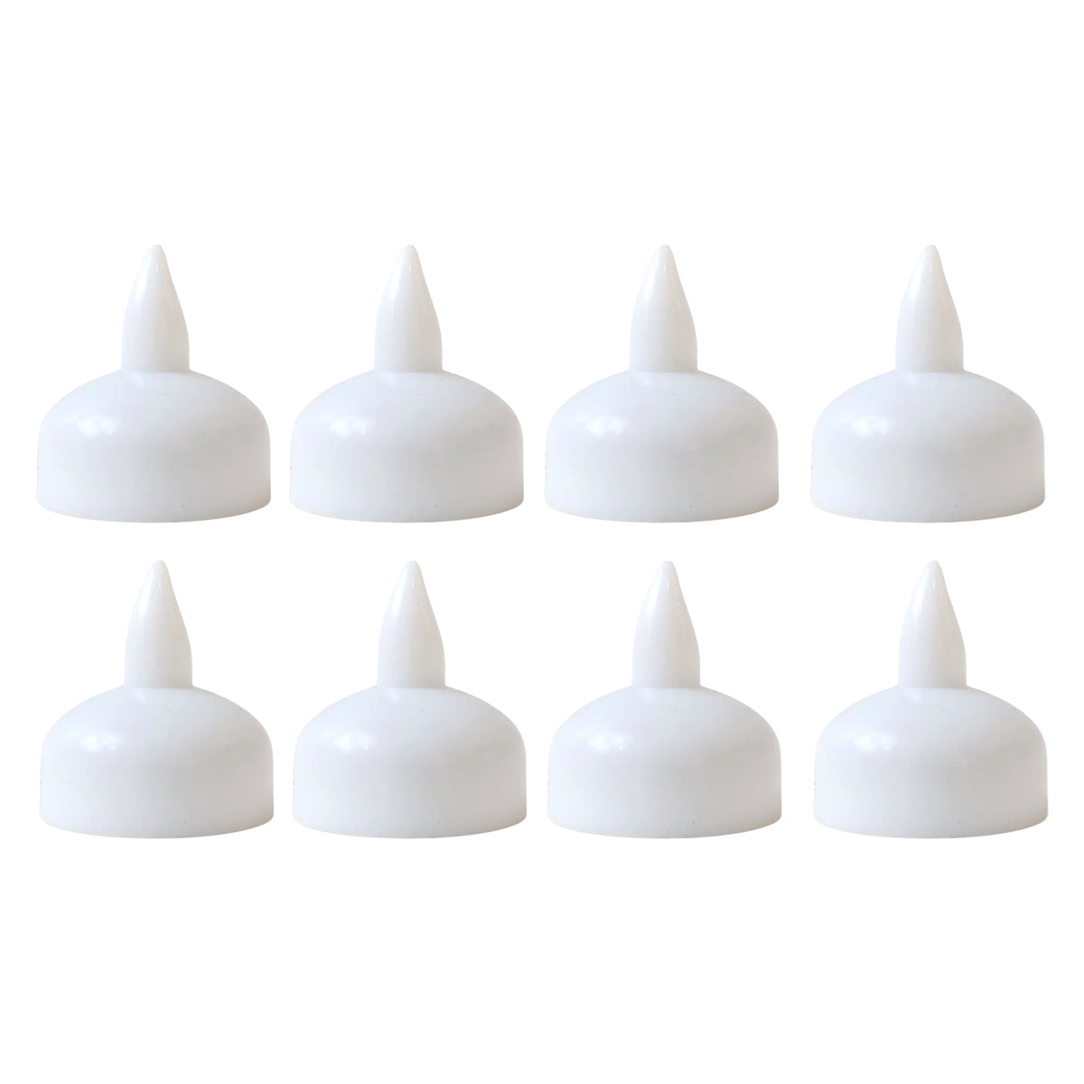 Round Led Flameless Tealight Candles - (8 Pc)