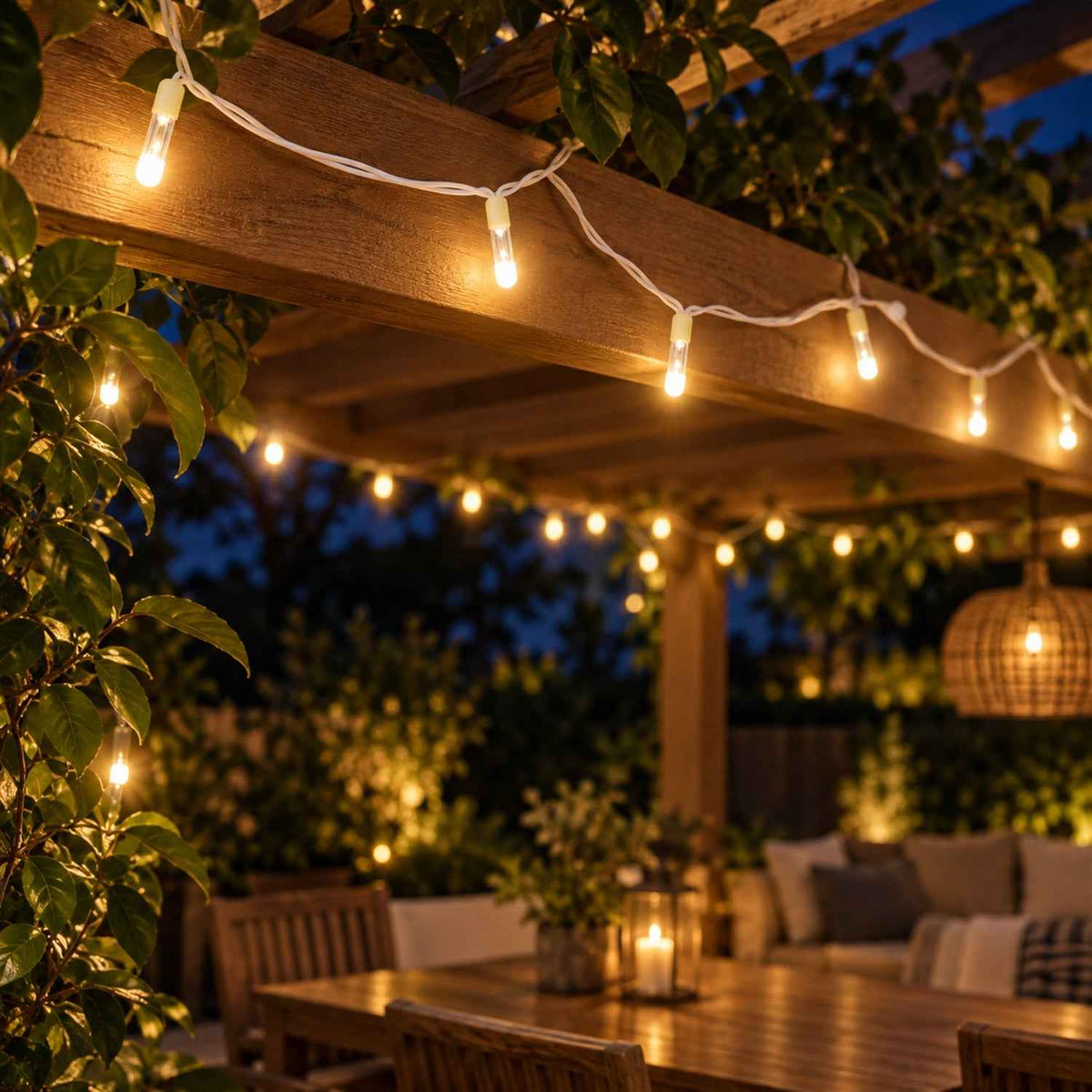 Warm White Decorative Led String Light With Two Pin Plug (1 Pc Approx. 10 Mtr)