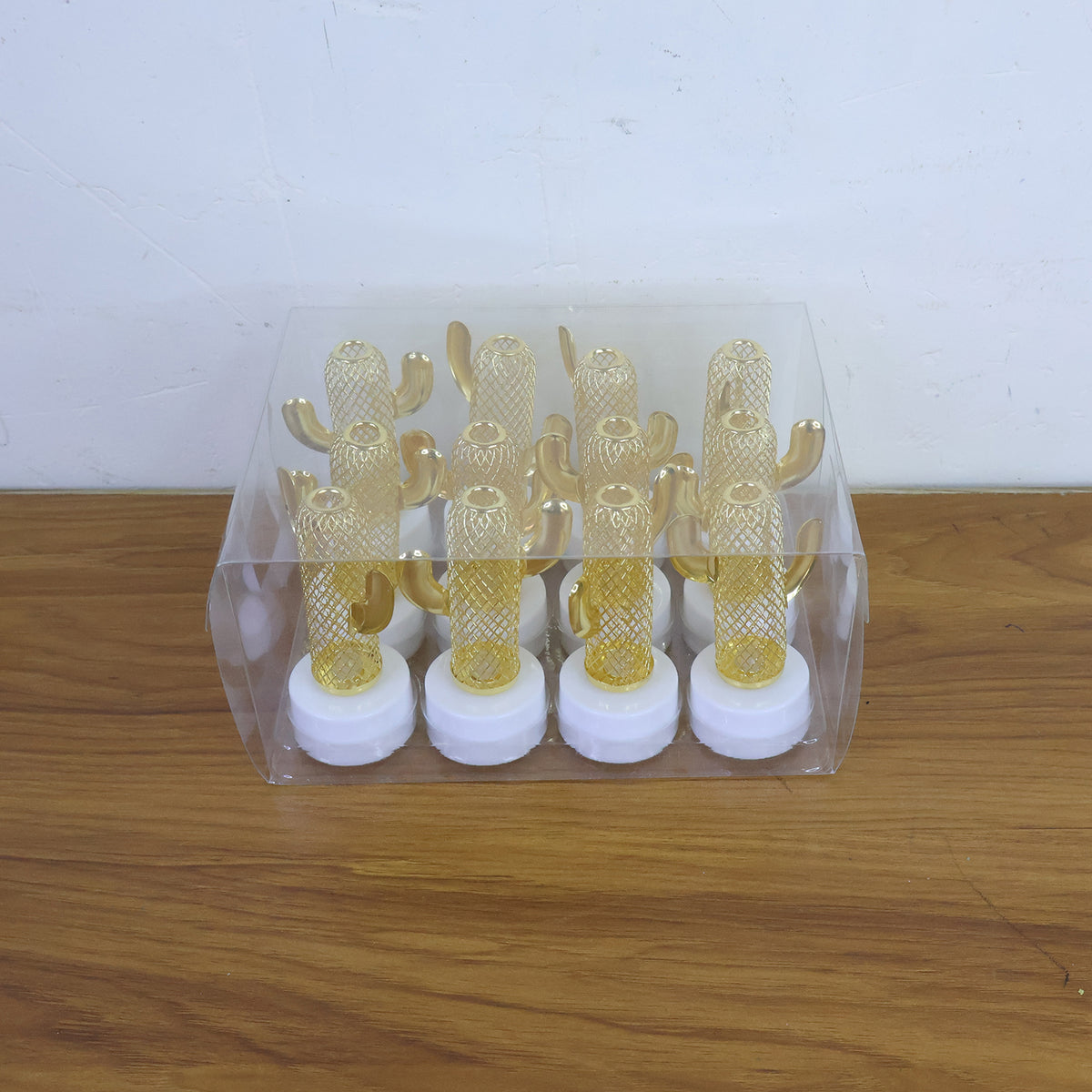 Decorative Cactus Shaped Flameless Led Candles (12 Pc)