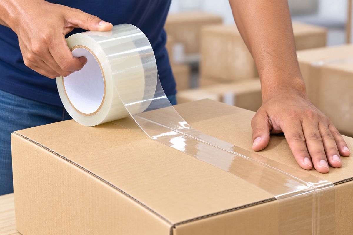 3 Inch Packing Tape 250 Meters | Strong Adhesive White BOPP Tape for Cartons & Shipping