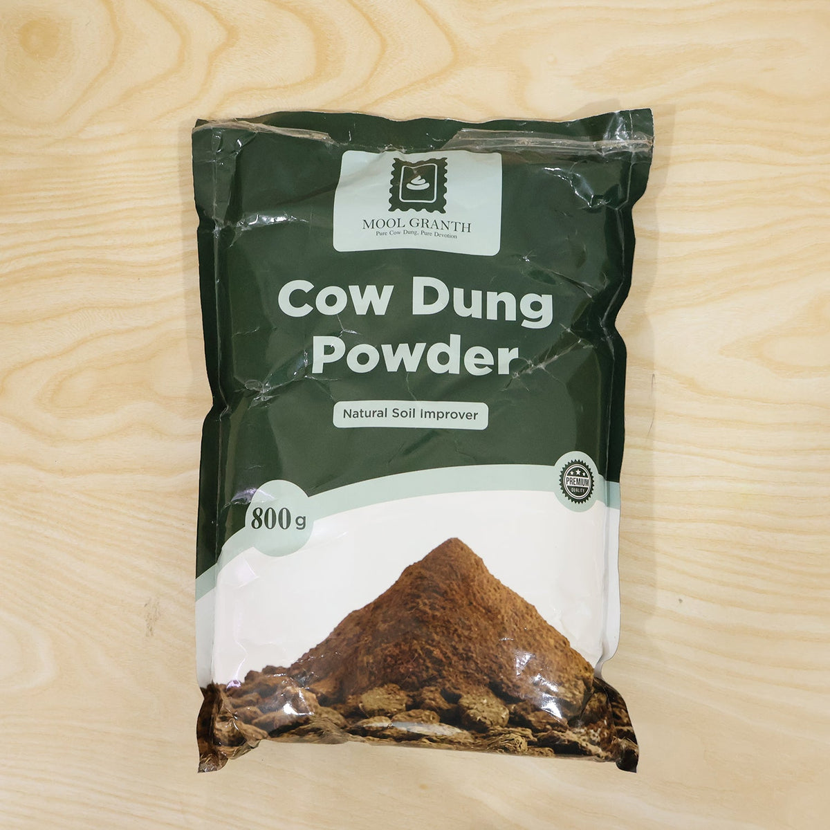 Organic Cow Dung Powder 800g Natural Soil Improver And Manure For Plants (1 Pc)