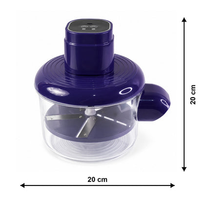 B Grade Electric Food Chopper With Steel Blades And Clear Bowl (1 Pc)