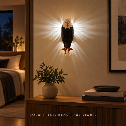 Eagle Shaped Led Ambient Wall Light With Remote And Magnetic Holder (1 Pc Set)