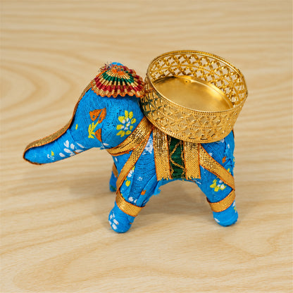 Decorative Elephant Tealight Candle Holder For Festive Home And Table Decor (1 Pc)