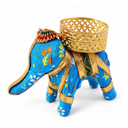 Decorative Elephant Tealight Candle Holder For Festive Home And Table Decor (1 Pc)
