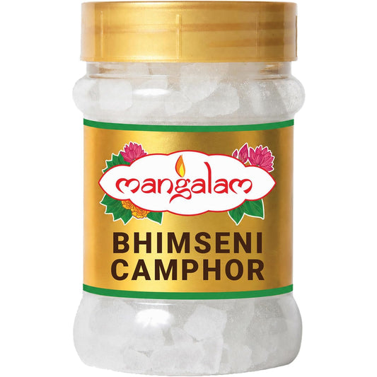 MANGALAM Bhimseni Camphor 100g Jar - Pack Of 1
