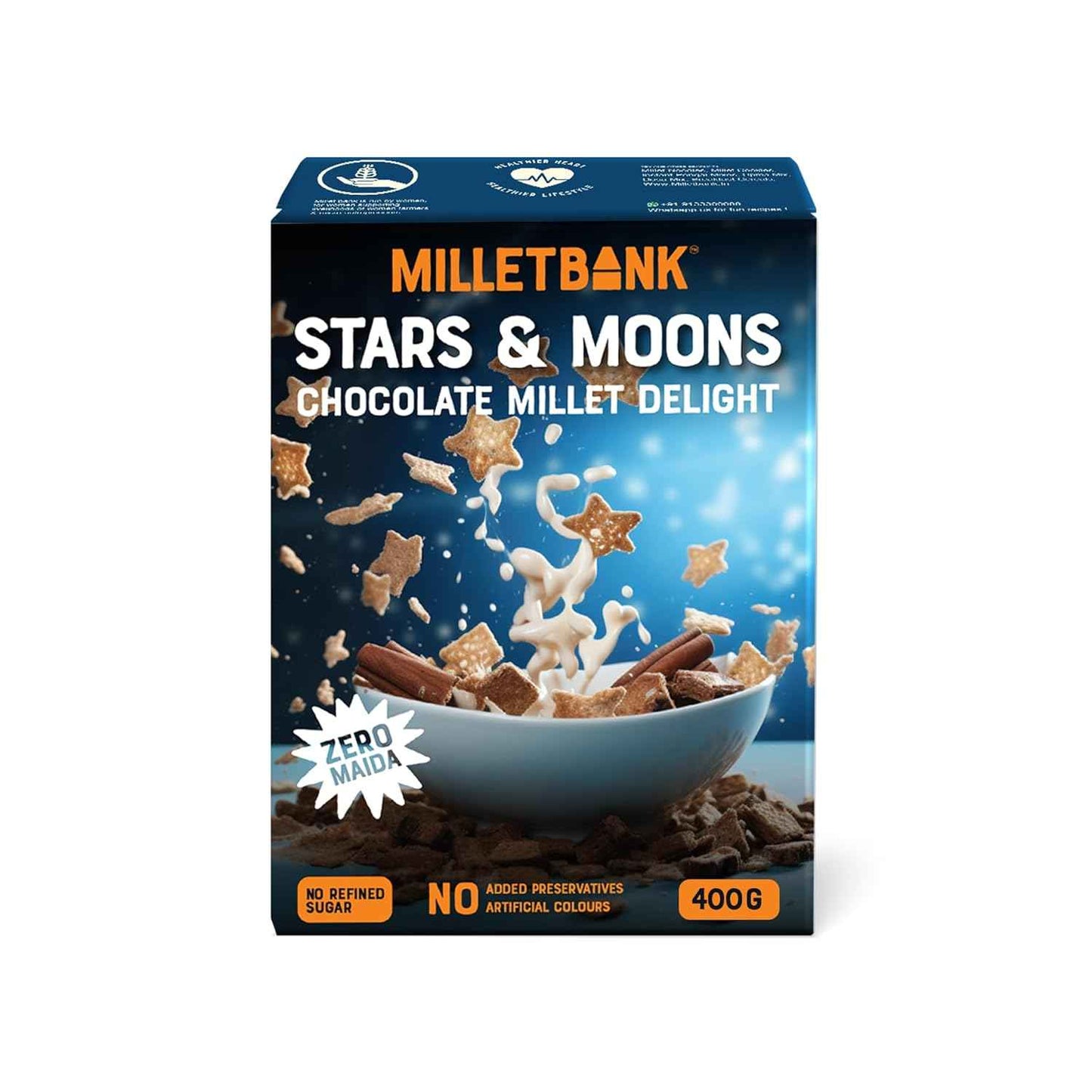 Millet Bank Stars and Moons  Chocolate Millet Delight 400G