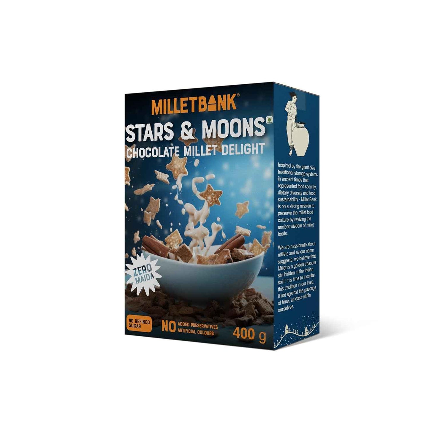 Millet Bank Stars and Moons  Chocolate Millet Delight 400G