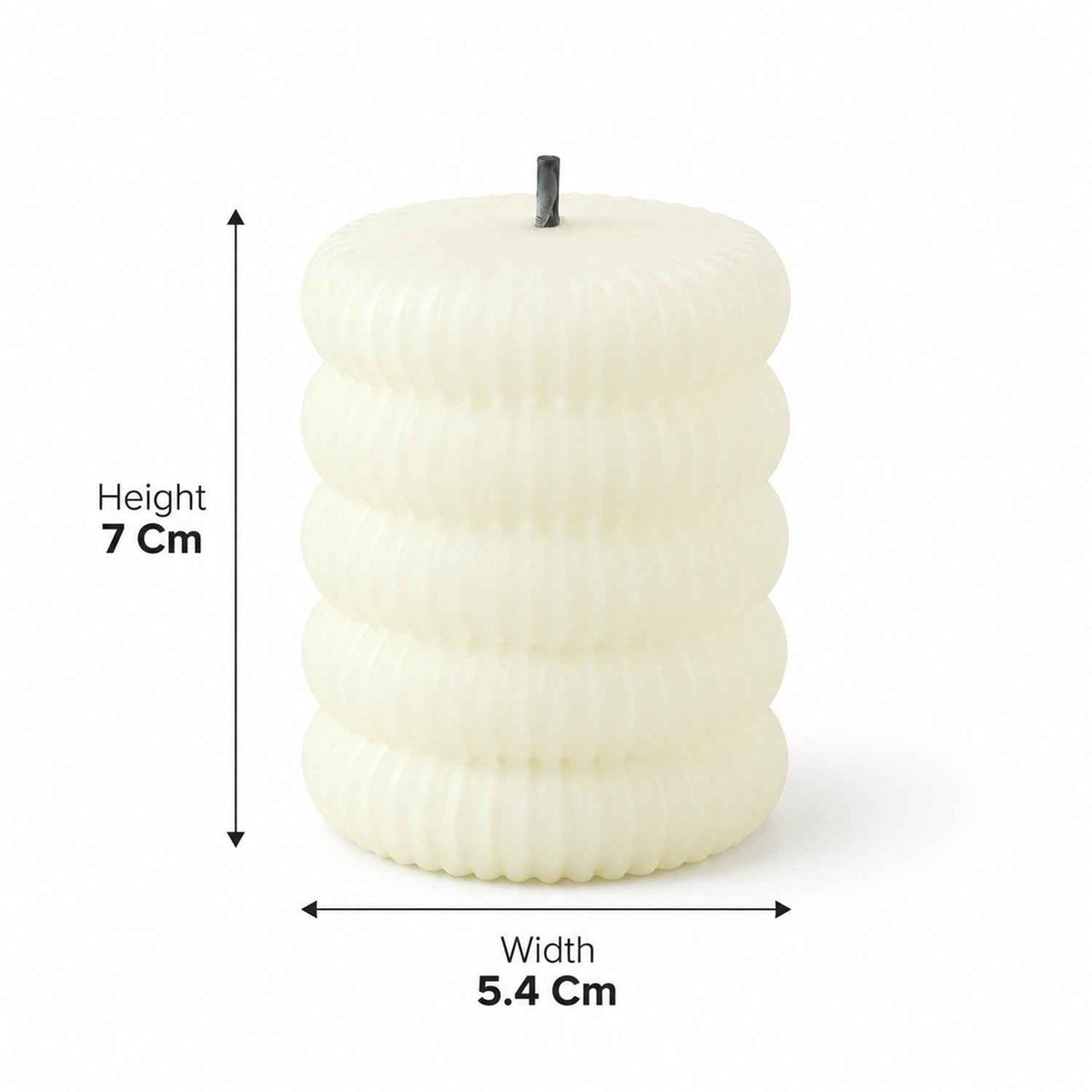 Ribbed Flameless Led Tealight Candles For Festive Tabletop Decor (6 Pc Set)