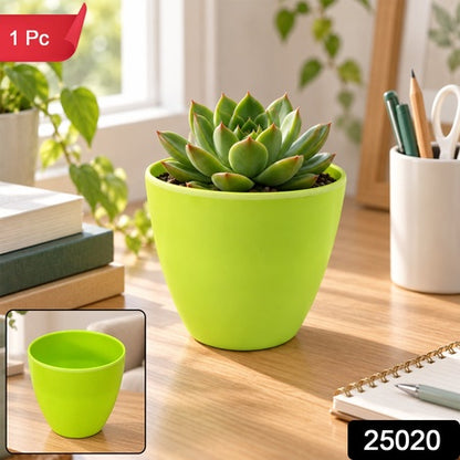 Decorative Plastic Flower Pot With Smooth Finish For Indoor And Outdoor Plants