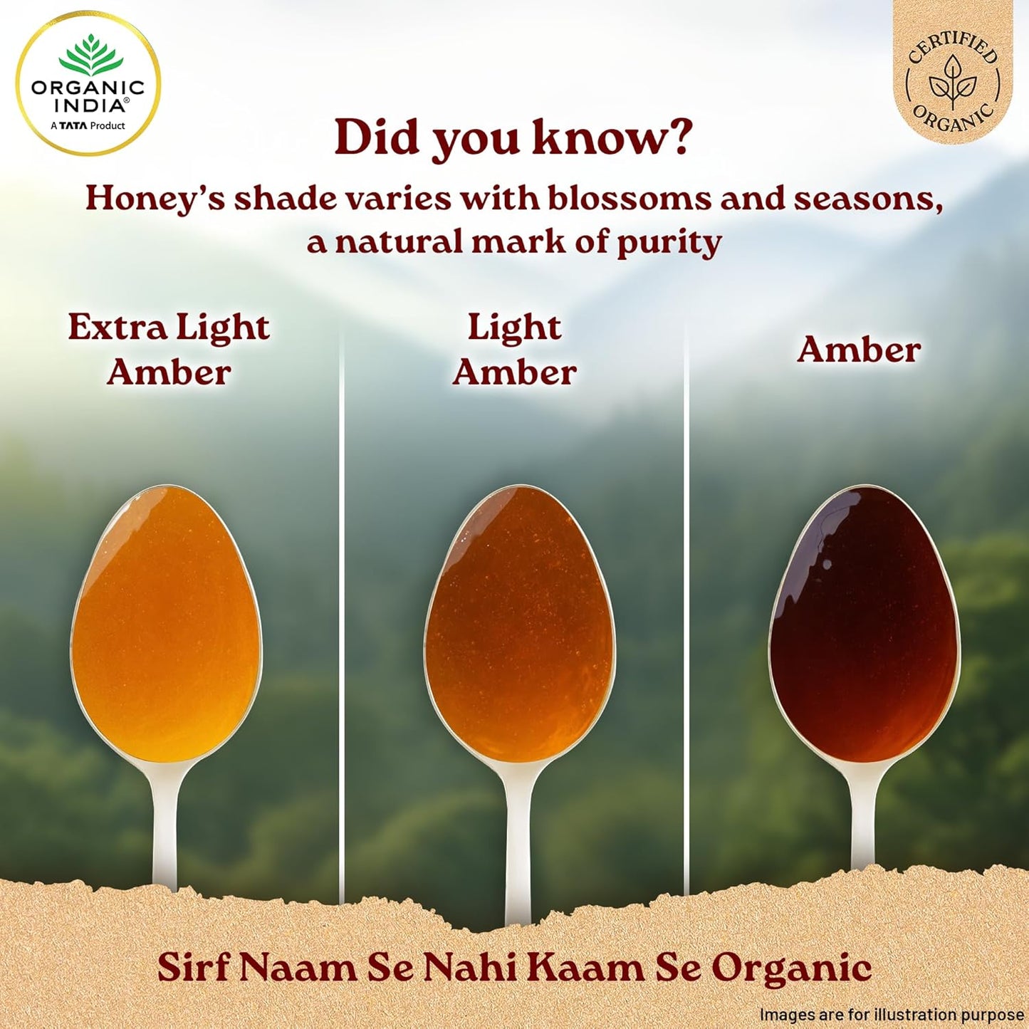 ORGANIC INDIA Himalayan Multi Floral Honey 250g,