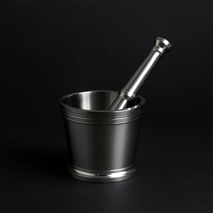 Heavy Duty Stainless Steel Mortar And Pestle Set For Kitchen Khalbatta Set (2 Pc Set)
