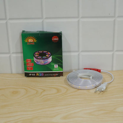 Rgb Decorative Led Running Rope Light With Inline Controller For Home Room Decor