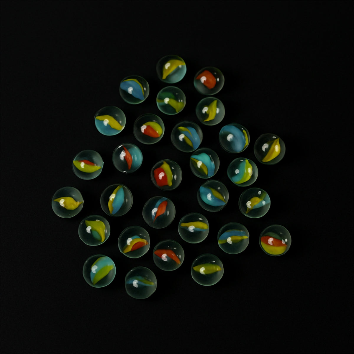 Glass Marbles For Kids Approx 35 (35 In 1)