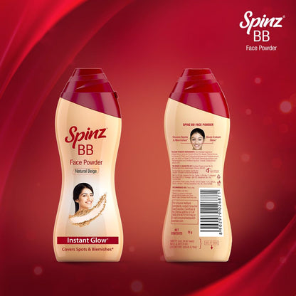Spinz BB Brightening & Beauty Face Talc for Instant Brightness 70 gm