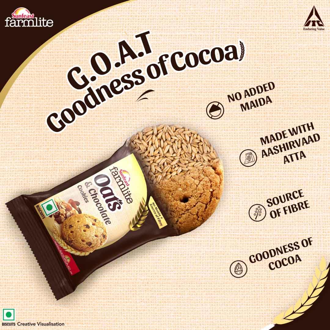 Sunfeast Farmlite Oats with Chocolate, 150grams