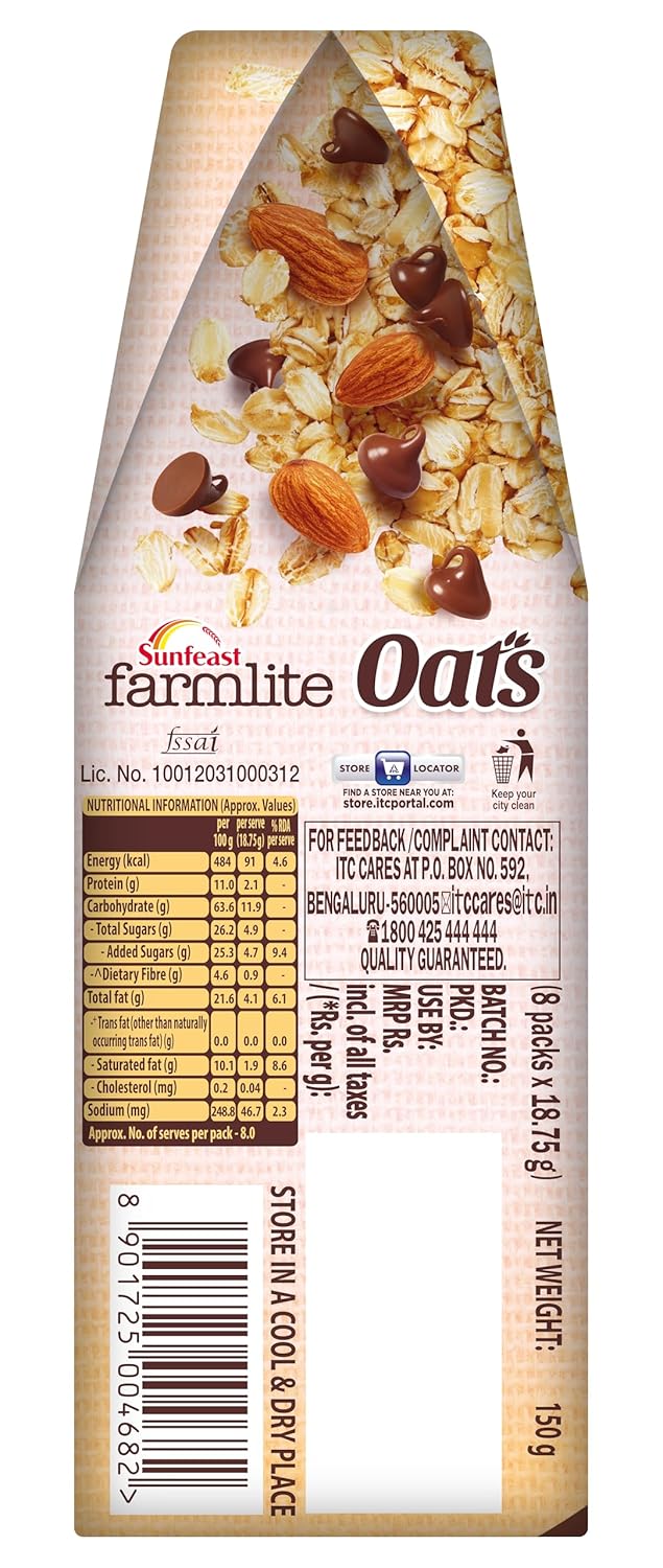 Sunfeast Farmlite Oats with Chocolate, 150grams
