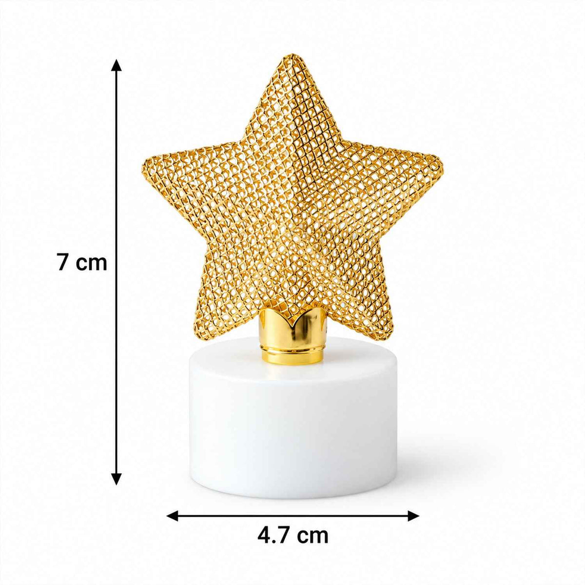 Golden Star Flameless Led Candles For Festive Table And Home Decor (4 Pc Set)