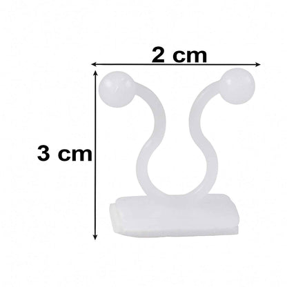 Plastic Self Adhesive Plant Hooks For Climbing Plant Vines And Stems (10 Pieces)