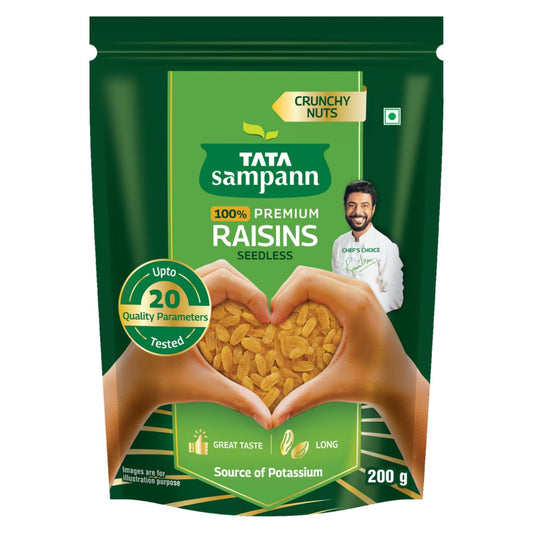 Tata Sampann Pure Raisins SeedlessKishmish, 200g,