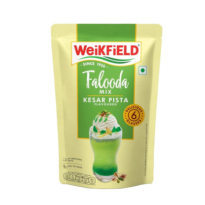 Weikfield Falooda Mix 200 g Pouch | Kesar Pista Flavoured |