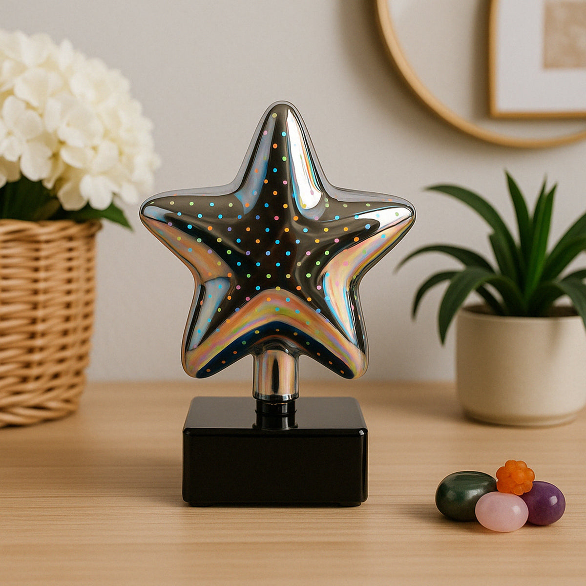 Star-shaped 3d Illusion Decorative Led Night Lamp (1 Pc)