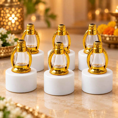 Mini Lantern Led Decorative Candle Lamps For Festive Home Decor (6 Pc Set)