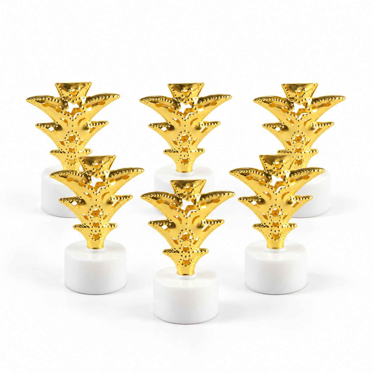 Golden Tree Flameless Led Tealight Candles For Festive Home Decor (6 Pc Set)