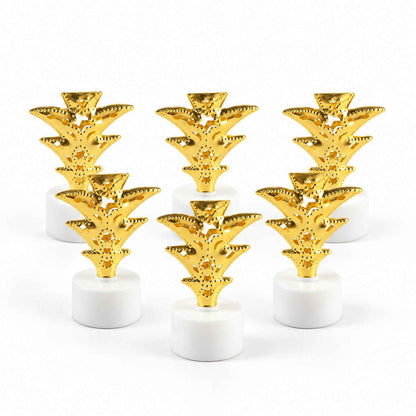 Golden Tree Flameless Led Tealight Candles For Festive Home Decor (6 Pc Set)