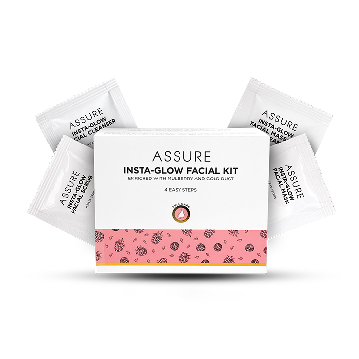 Assure Insta Glow Facial Kit (Pack of 5 kits)