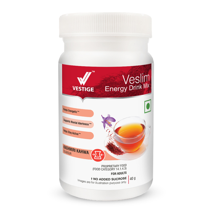 Vestige Veslim Energy Drink Mix (Kashmiri Kahwa) 40 g