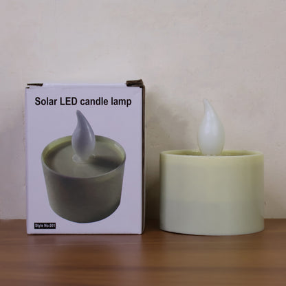 Solar Powered Led Flameless Candle Light (1 Pc)