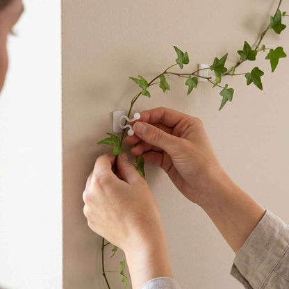 Plastic Self Adhesive Plant Hooks For Climbing Plant Vines And Stems (10 Pieces)