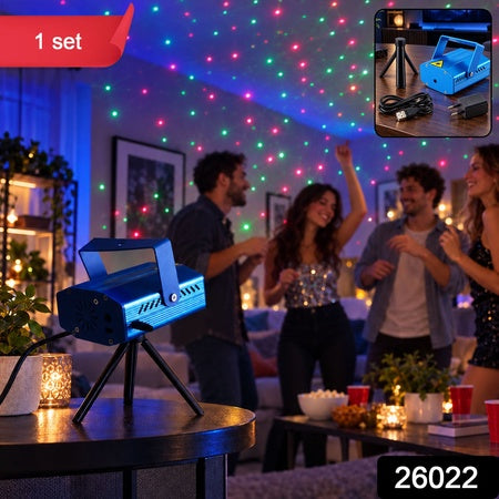 Sound Activated Laser Dot Projector Party Light With Tripod (1 Set)
