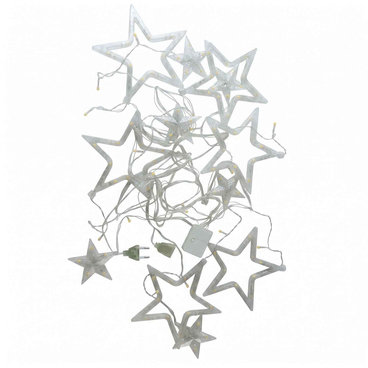White Star Led String Light Set Warm Fairy Lights For Decoration (1 Set)