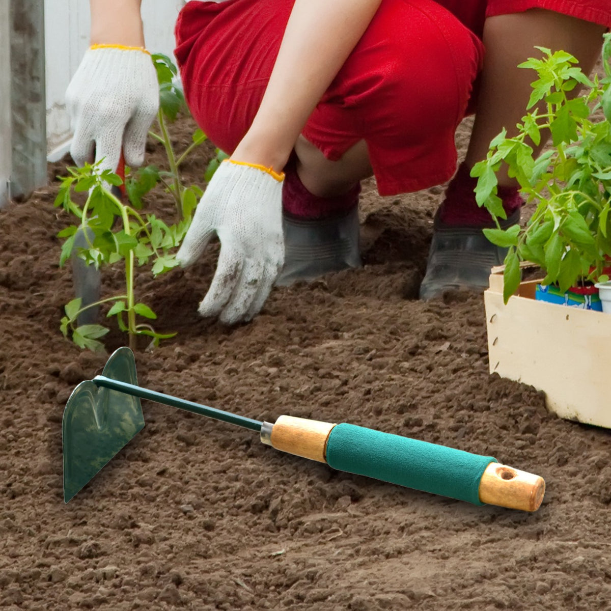 1740 Gardening Hoe Tool With Handle