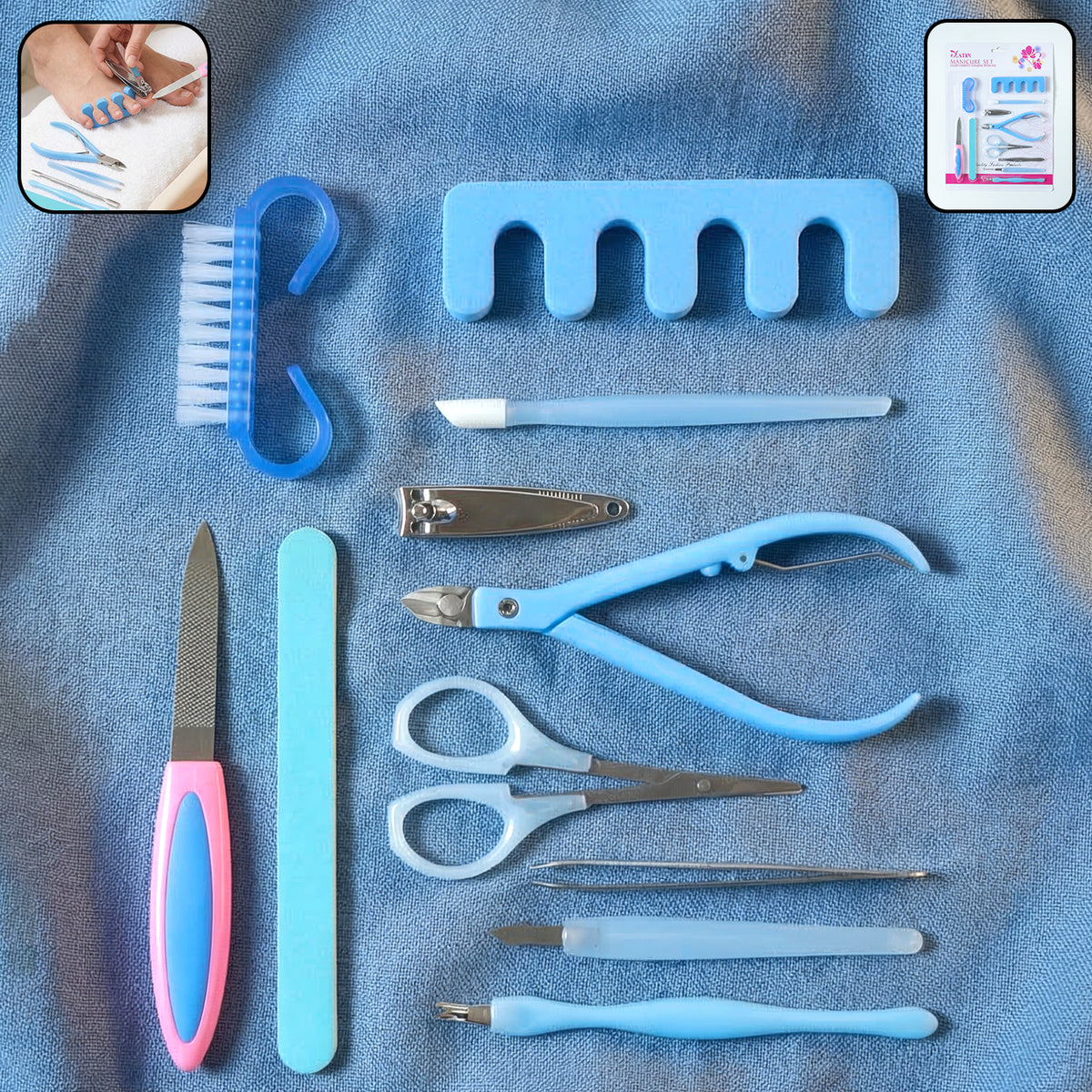 11 In 1 Manicure Pedicure Nail Care Kit Set
