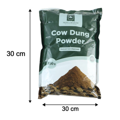 Organic Cow Dung Powder 800g Natural Soil Improver And Manure For Plants (1 Pc)