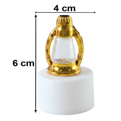 Golden Lantern Led Decorative Candle Lamps For Home And Diwali Decor (12 Pc Set)